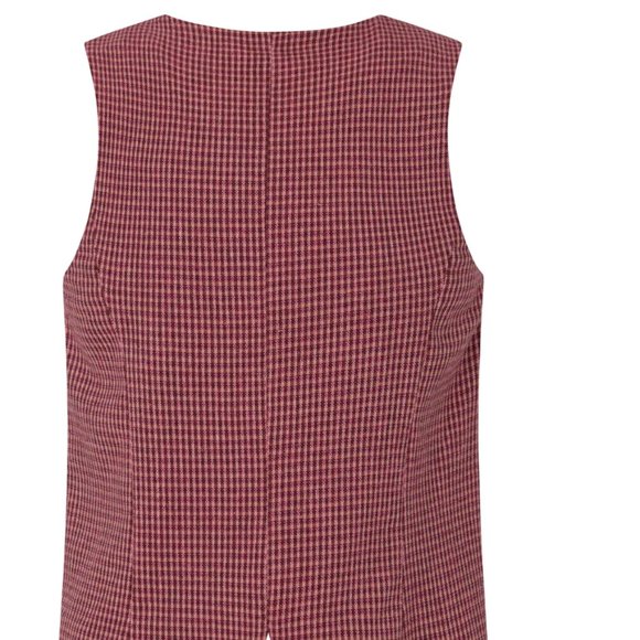 Women's Red Button Down Shirt - Picture 2 of 4